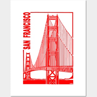 San Francisco-Golden Gate  Bridge Posters and Art